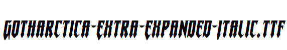 Gotharctica-Extra-Expanded-Italic.ttf