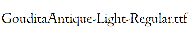 GouditaAntique-Light-Regular.ttf