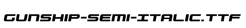 Gunship-Semi-Italic.ttf