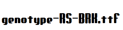 genotype-RS-BRK.ttf