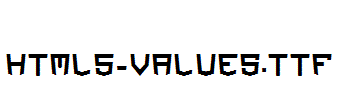HTML5-Values.ttf