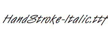 HandStroke-Italic.ttf