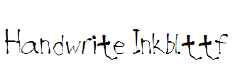 Handwrite-Inkbl.ttf
