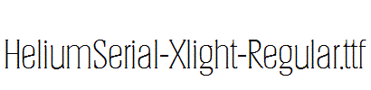 HeliumSerial-Xlight-Regular.ttf