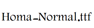 Homa-Normal.ttf