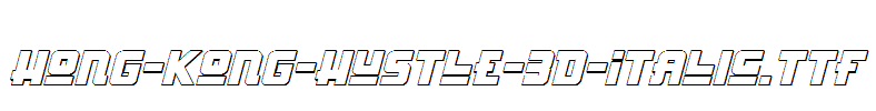 Hong-Kong-Hustle-3D-Italic.ttf