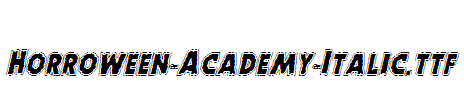 Horroween-Academy-Italic.ttf