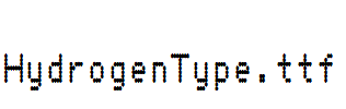 HydrogenType.ttf