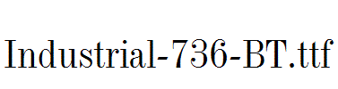 Industrial-736-BT.ttf