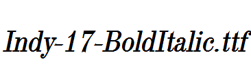 Indy-17-BoldItalic.ttf