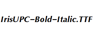 IrisUPC-Bold-Italic.ttf