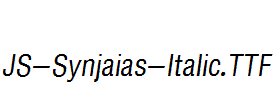 JS-Synjaias-Italic.ttf