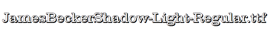 JamesBeckerShadow-Light-Regular.ttf