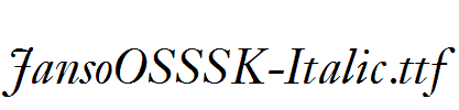 JansoOSSSK-Italic.ttf