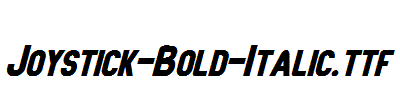 Joystick-Bold-Italic.ttf