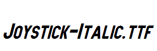 Joystick-Italic.ttf