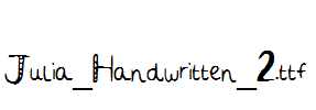 Julia_Handwritten_2.ttf