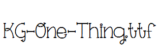 KG-One-Thing.ttf