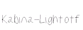 Kabina-Light.otf
