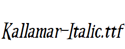 Kallamar-Italic.TTF