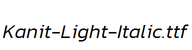 Kanit-Light-Italic.ttf