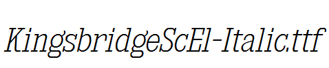 KingsbridgeScEl-Italic.ttf