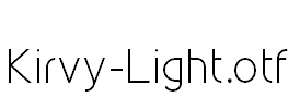 Kirvy-Light.otf