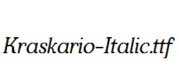 Kraskario-Italic.ttf