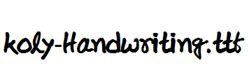 koly-Handwriting.ttf