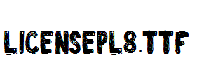 LicensePl8.ttf