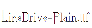 LineDrive-Plain.ttf