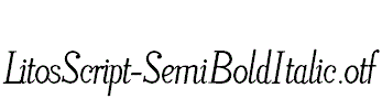 LitosScript-SemiBoldItalic.otf