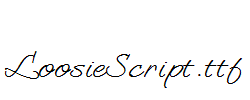 LoosieScript.ttf