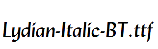 Lydian-Italic-BT.ttf