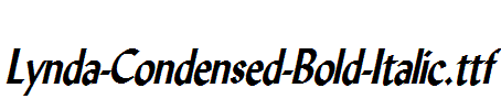 Lynda-Condensed-Bold-Italic.ttf