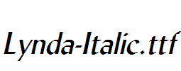 Lynda-Italic.ttf