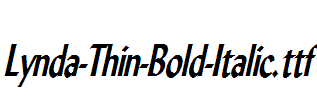 Lynda-Thin-Bold-Italic.ttf