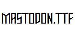 Mastodon.otf