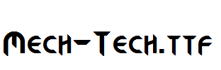 Mech-Tech.otf