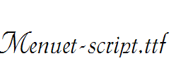 Menuet-script.ttf