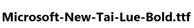 Microsoft-New-Tai-Lue-Bold.ttf