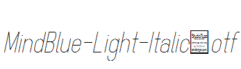 MindBlue-Light-Italic.otf