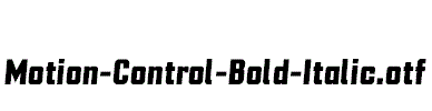 Motion-Control-Bold-Italic.otf