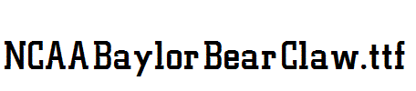 NCAA-Baylor-Bear-Claw.ttf