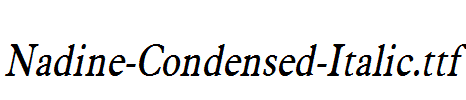 Nadine-Condensed-Italic.ttf