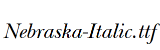 Nebraska-Italic.ttf