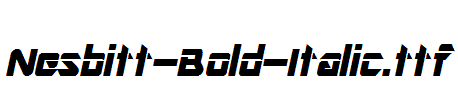 Nesbitt-Bold-Italic.ttf