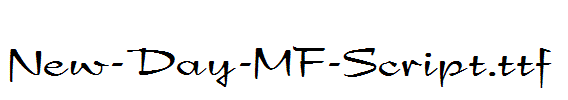 New-Day-MF-Script.ttf
