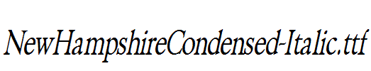 NewHampshireCondensed-Italic.ttf