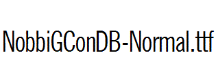 NobbiGConDB-Normal.ttf